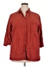 Koret Red 3/4 Sleeve Button-Down Shirt Size 18W - photo 1