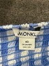 Monki 100% Cotton Blue Short Sleeve Blouse Size S - photo 6