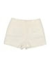 Ann Taylor LOFT 100% Cotton Solid Ivory Shorts Size 8 - photo 1