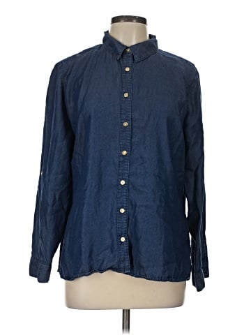 Madison Grey Long Sleeve Button-Down Shirt (view 1)
