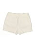Ann Taylor LOFT 100% Cotton Solid Ivory Shorts Size 8 - photo 2