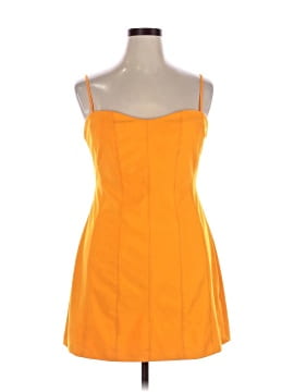strapless open back dress Cyrus Orange Sequin Mini Dress - US 4