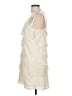 Criss Cross 100% Polyester Ivory Cocktail Dress Size L - photo 5