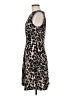 Connected Apparel Animal Print Brown Casual Dress Size 8 - photo 5