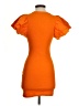Zara Solid Orange Cocktail Dress Size S - photo 2