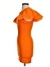 Zara Solid Orange Cocktail Dress Size S - photo 5