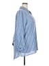 Joan Rivers 100% Polyester Stripes Blue 3/4 Sleeve Blouse Size 2X - photo 4