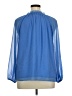 Talbots 100% Polyester Blue 3/4 Sleeve Blouse Size XL (petite) - photo 2