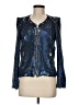 IRO Metallic Blue Jacket Size Med (2) - photo 1