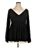 Torrid Black Long Sleeve Blouse Size 1X Plus (1) - photo 1