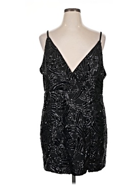 strapless open back dress Come and Get It Aqua Sequin Party Mini Dress - US 16 main image 0