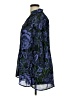 Sunny Leigh 100% Polyester Floral Blue 3/4 Sleeve Blouse Size 1X - photo 5