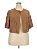Perceptions 100% Polyester Brown Cardigan Size 2X - photo 1