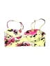 Unbranded Floral Yellow Swimsuit Top Size S - photo 1