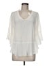 Mela Purdie 100% Polyester Ivory 3/4 Sleeve Blouse Size 6 - photo 1
