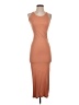 Enza Costa Solid Tan Casual Dress Size XS (0) - photo 1