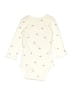 Carter's 100% Cotton Ivory Long Sleeve Onesie 12-18 MO / 18 MO - photo 2