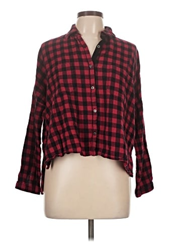 Harlowe & Graham 3/4 Sleeve Button-Down Shirt (view 1)