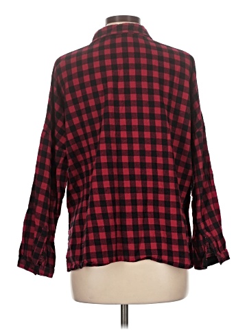 Harlowe & Graham 3/4 Sleeve Button-Down Shirt (view 2)