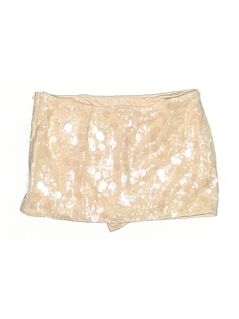 Pre-owned Shein Formal Skirt In Gold