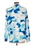 Calvin Klein 100% Polyester Blue Long Sleeve Blouse Size L - photo 2