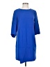 Zara Basic 100% Polyester Solid Blue Casual Dress Size S - photo 1