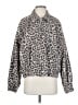 Pilcro 100% Cotton Animal Print Gray Tan Jacket Size S - photo 1