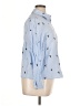 Unbranded 100% Cotton Stars Blue Long Sleeve Button-Down Shirt Size XL - photo 4