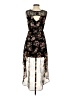 Forever 21 100% Polyester Floral Black Cocktail Dress Size S - photo 2