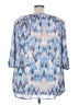 Fred David Blue 3/4 Sleeve Blouse Size 3X - photo 2