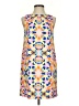 Mara Hoffman 100% Polyester Graphic Orange Cocktail Dress Size 4 - photo 1