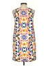 Mara Hoffman 100% Polyester Graphic Orange Cocktail Dress Size 4 - photo 2