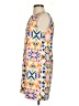 Mara Hoffman 100% Polyester Graphic Orange Cocktail Dress Size 4 - photo 5