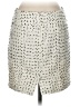 Cache Tweed Silver Formal Skirt Size 0 - photo 2