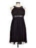 Xscape 100% Polyester Solid Black Cocktail Dress Size 6 - photo 1