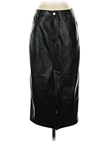 7 For All Mankind Faux Leather Skirt (view 1)