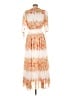 Taylor 100% Polyester Floral Ivory Casual Dress Size 10 - photo 2