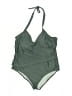 Unbranded Solid Green One Piece Swimsuit Size L (estimated) - photo 1