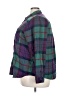 Maurices Plaid Purple Long Sleeve Blouse Size 24 (3) - photo 5