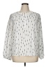 Ann Taylor 100% Polyester Ivory Long Sleeve Blouse Size XL - photo 1