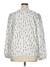 Ann Taylor 100% Polyester Ivory Long Sleeve Blouse Size XL - photo 2