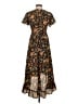 Blue Rain 100% Polyester Paisley Brown Casual Dress Size XS - photo 2
