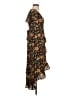 Blue Rain 100% Polyester Paisley Brown Casual Dress Size XS - photo 4