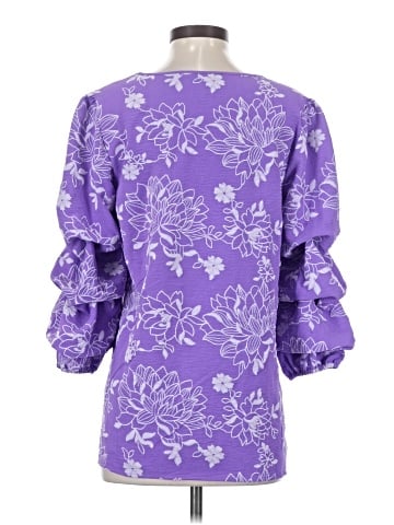 Nina Leonard 3/4 Sleeve Blouse (view 2)