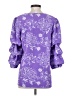 Nina Leonard 100% Polyester Purple 3/4 Sleeve Blouse Size S - photo 2