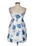 Unbranded Floral Blue Cocktail Dress Size XXS (estimated) - photo 2
