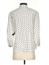 George 100% Polyester Polka Dots Ivory 3/4 Sleeve Blouse Size S - photo 2