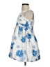 Unbranded Floral Blue Cocktail Dress Size XXS (estimated) - photo 5