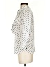 George 100% Polyester Polka Dots Ivory 3/4 Sleeve Blouse Size S - photo 5