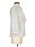 George 100% Polyester Polka Dots Ivory 3/4 Sleeve Blouse Size S - photo 4